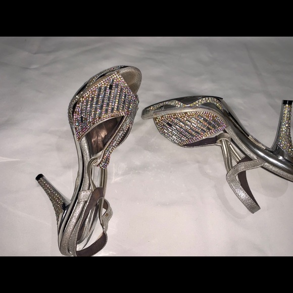 Silver Rhinestone Heels - Picture 7 of 7